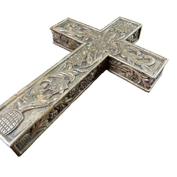 Jane Seymour Coral Canyon Cross Crucifix Wall Hanging Hollywood Regency Art u - Picture 5 of 7